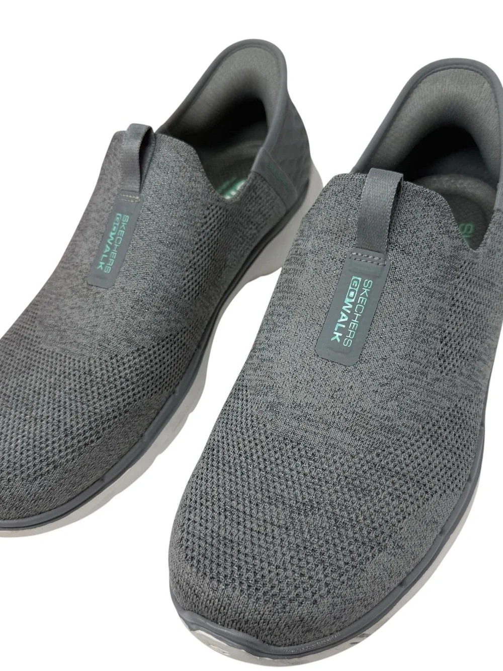 Skechers Slip Ins Womens Size 9.5 Gray Go Walk 6 Fabulous View Hands free shoes